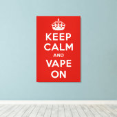 Houd kalm en tape aan canvas afdruk (Insitu (Houten vloer))