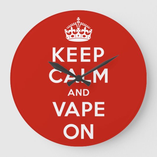 Houd kalm en tape aan grote klok (Voorkant)