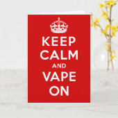 Houd kalm en tape aan kaart (Gele Bloem)