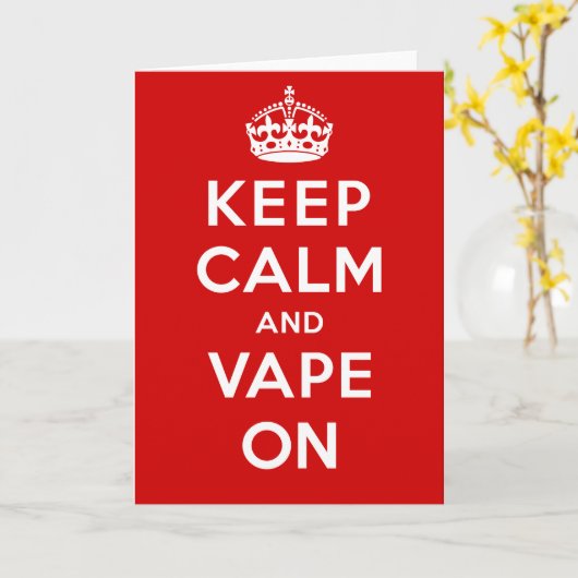 Houd kalm en tape aan kaart (Gele Bloem)