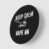 Houd kalm en tape aan ronde klok (Hoek)