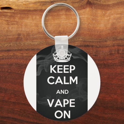 Houd kalm en tape aan sleutelhanger (Voorkant)