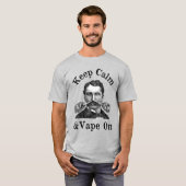 Houd kalm en tape op T-shirt (Voorkant volledig)