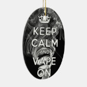 Houd kalm en tape op versiering keramisch ornament (Rechts)
