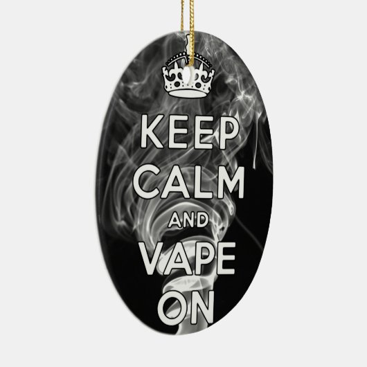 Houd kalm en tape op versiering keramisch ornament (Rechts)