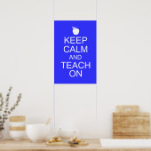 Houd kalm en TEACH op Poster (Keuken)