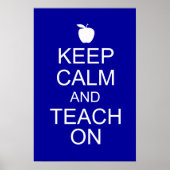 Houd kalm en TEACH op Poster (Voorkant)