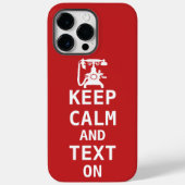 Houd kalm en TEKST aan Case-Mate iPhone Case (Achterkant)
