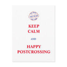 Houd kalm en tevreden postkruising