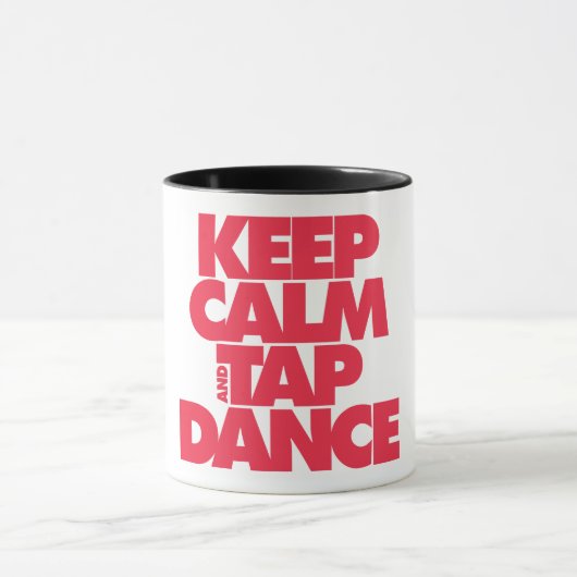 Houd kalm en Tik Dans Mok (Midden)
