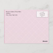 Houd kalm en toon aan, Roze speldenstang Briefkaart (Achterkant)