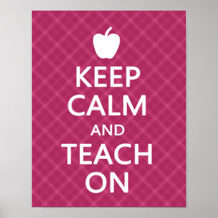 Houd kalm en toon aan, Roze speldenstang Poster