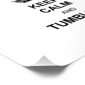 Houd kalm en troebel gymnast foto afdruk (Hoek)