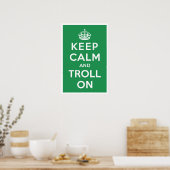 Houd kalm en troep aan poster (Keuken)