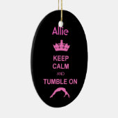 Houd kalm- en trommelgymnast-versiering keramisch ornament (Rechts)