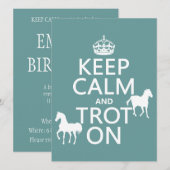 Houd kalm en trot aan - Paarden - Alle kleuren Kaart (Voorkant / Achterkant)