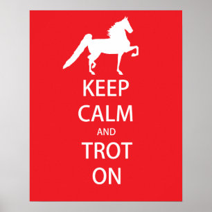 Houd kalm en trot op Poster van 8 x 10 inch