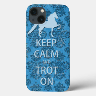 Houd kalm en trot op zadeloze iPad-draagtas Case-Mate iPhone Case