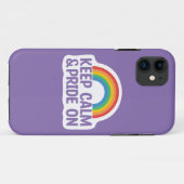 Houd kalm en trots aan | Gay Pride Month Case-Mate iPhone Case (Achterkant (horizontaal))