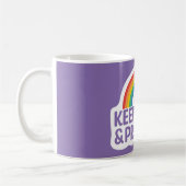 Houd kalm en trots aan | Gay Pride Month Koffiemok (Links)