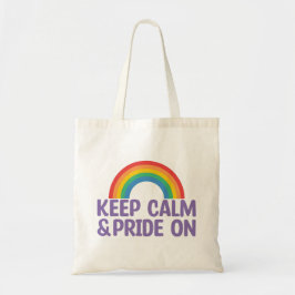 Houd kalm en trots aan | Gay Pride Month Tote Bag