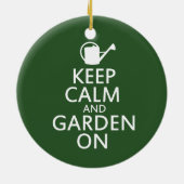 Houd kalm en tuin aan keramisch ornament (Achterkant)