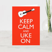 Houd Kalm en Uke! Kaart (Voorkant)