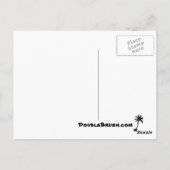 Houd kalm en ukulele op unieke un-afdrukken briefkaart (Achterkant)