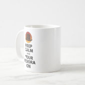 Houd kalm en uw Fedora aan Koffiemok (Voorkant links)