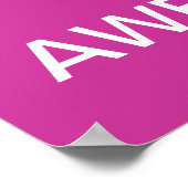 Houd kalm en vergeet niet Geweldige te zijn Poster (Hoek)