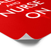 Houd kalm en verpleging op het poster met het cadu (Hoek)