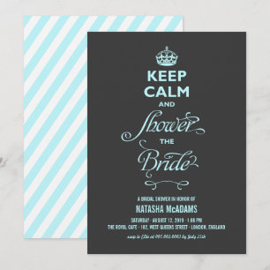 Houd kalm en vertoon het bruine Vrijgezellenfeest. Kaart