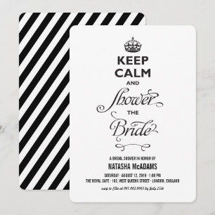 Houd kalm en vertoon het bruine Vrijgezellenfeest. Kaart