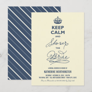 Houd kalm en vertoon het bruine Vrijgezellenfeest. Kaart