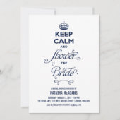 Houd kalm en vertoon het bruine Vrijgezellenfeest. Kaart (Voorkant)