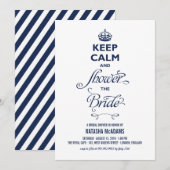 Houd kalm en vertoon het bruine Vrijgezellenfeest. Kaart (Voorkant / Achterkant)