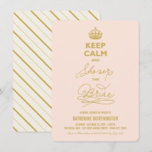 Houd kalm en vertoon het bruine Vrijgezellenfeest. Kaart