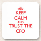 Houd Kalm en vertrouw op Cfo Onderzetter (Voorkant)