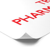 Houd kalm en vertrouw op de apotheker poster (Hoek)