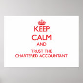 Houd Kalm en vertrouw op de Chartered Accountant Poster (Voorkant)