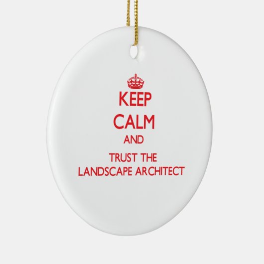 Houd kalm en vertrouw op de landschapsarchitect keramisch ornament (Rechts)