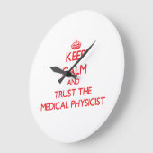 Houd kalm en vertrouw op de medische natuurkundige grote klok (Hoek)