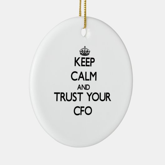 Houd kalm en vertrouw op uw CFF Keramisch Ornament (Rechts)