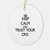 Houd kalm en vertrouw op uw CFF Keramisch Ornament (Links)