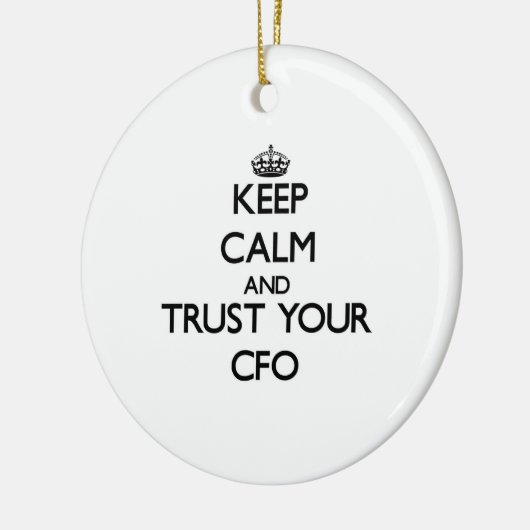 Houd kalm en vertrouw op uw CFF Keramisch Ornament (Links)