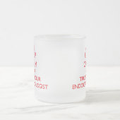 Houd kalm en vertrouw op uw endocrinoloog matglas koffiemok (Center)