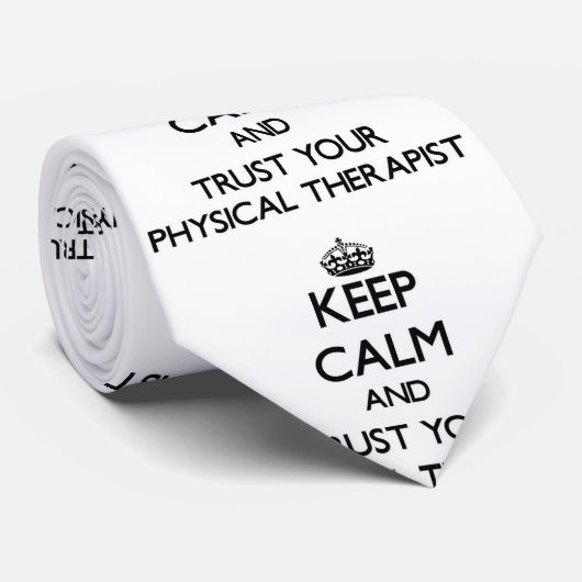 Houd kalm en vertrouw op uw fysieke apotheker stropdas (Opgerold)