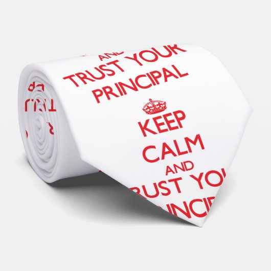 Houd kalm en vertrouw op uw Opdrachtgever Stropdas (Opgerold)