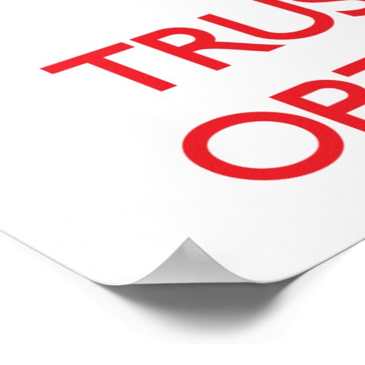 Houd kalm en vertrouw op uw Optometrist Poster (Hoek)