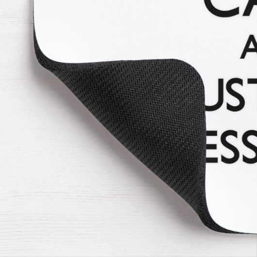 Houd kalm en vertrouw op uw zakelijke analist muismat (Hoek)